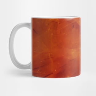 Orange Fire Embers Stone Marble Splash Abstract Artwork Mug